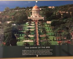 Shrine of the Báb displayed in the foyer